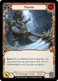 Throttle (Red) - Historic Pack 1 Blitz Deck: Dash - Flesh and Blood TCG card