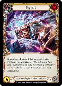 Payload (Yellow) - Historic Pack 1 Blitz Deck: Dash - Flesh and Blood TCG card