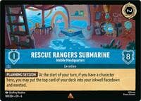 Rescue Rangers Submarine - Mobile Headquarters - Azurite Sea - Disney Lorcana card