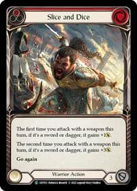 Slice and Dice (Red) - Historic Pack 1 Blitz Deck: Dorinthea - Flesh and Blood TCG card