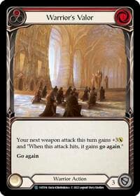 Warrior's Valor (Red) - Historic Pack 1 Blitz Deck: Dorinthea - Flesh and Blood TCG card