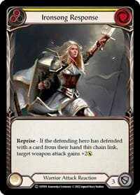 Ironsong Response (Yellow) - Historic Pack 1 Blitz Deck: Dorinthea - Flesh and Blood TCG card