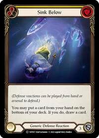 Sink Below (Yellow) - Historic Pack 1 Blitz Deck: Dorinthea - Flesh and Blood TCG card