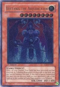 Voltanis the Adjudicator (UTR) - Enemy of Justice - YuGiOh card