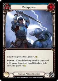 Overpower (Blue) - Historic Pack 1 Blitz Deck: Dorinthea - Flesh and Blood TCG card