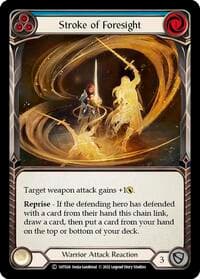 Stroke of Foresight (Blue) - Historic Pack 1 Blitz Deck: Dorinthea - Flesh and Blood TCG card