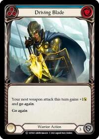 Driving Blade (Blue) - Historic Pack 1 Blitz Deck: Dorinthea - Flesh and Blood TCG card