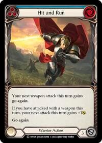 Hit and Run (Blue) - Historic Pack 1 Blitz Deck: Dorinthea - Flesh and Blood TCG card