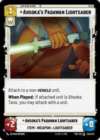 Ahsoka's Padawan Lightsaber - Twilight of the Republic - Star Wars: Unlimited card