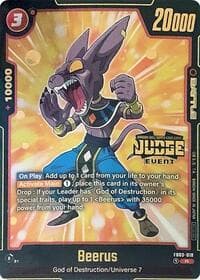 Beerus - FB03-018 (Judge Pack (Event Judge) 02) - Tournament and Championship Promos - Dragon Ball Super: Fusion World card