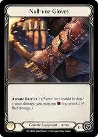 Nullrune Gloves - Historic Pack 1 Blitz Deck: Kano - Flesh and Blood TCG card