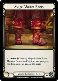 Mage Master Boots - Historic Pack 1 Blitz Deck: Kano - Flesh and Blood TCG card