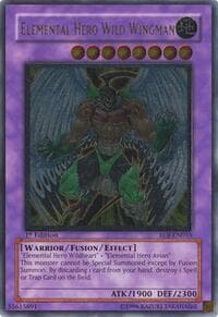 Elemental Hero Wild Wingman (UTR) - Enemy of Justice - YuGiOh card