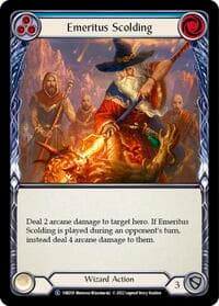 Emeritus Scolding (Blue) - Historic Pack 1 Blitz Deck: Kano - Flesh and Blood TCG card