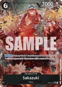 Sakazuki (Alternate Art) - Premium Booster -The Best- - One Piece Card Game card