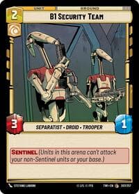 B1 Security Team - Twilight of the Republic - Star Wars: Unlimited card