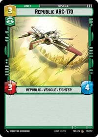 Republic ARC-170 - Twilight of the Republic - Star Wars: Unlimited card
