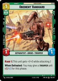 Obedient Vanguard - Twilight of the Republic - Star Wars: Unlimited card