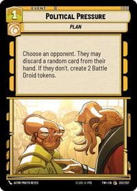 Political Pressure - Twilight of the Republic - Star Wars: Unlimited card