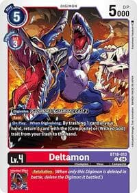 Deltamon - BT18-013 - Release Special Booster 2.0 - Digimon Card Game card