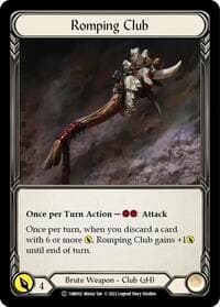 Romping Club - Historic Pack 1 Blitz Deck: Rhinar - Flesh and Blood TCG card
