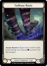 Nullrune Boots - Historic Pack 1 Blitz Deck: Rhinar - Flesh and Blood TCG card