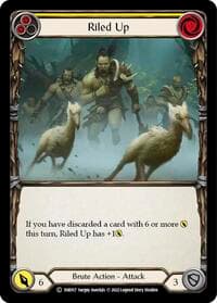 Riled Up (Yellow) - Historic Pack 1 Blitz Deck: Rhinar - Flesh and Blood TCG card