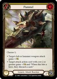 Pummel (Yellow) - Historic Pack 1 Blitz Deck: Rhinar - Flesh and Blood TCG card