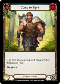 Come to Fight (Blue) - Historic Pack 1 Blitz Deck: Rhinar - Flesh and Blood TCG card