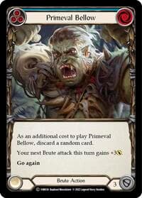 Primeval Bellow (Blue) - Historic Pack 1 Blitz Deck: Rhinar - Flesh and Blood TCG card
