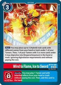 Wind to Flame, Ice to Sword - Release Special Booster 2.0 - Digimon Card Game card