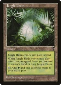 Jungle Basin - Visions - Magic: The Gathering card