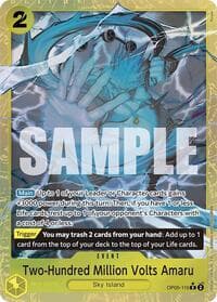 Two-Hundred Million Volts Amaru (Alternate Art) - Premium Booster -The Best- - One Piece Card Game card