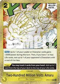 Two-Hundred Million Volts Amaru (Jolly Roger Foil) - Premium Booster -The Best- - One Piece Card Game card