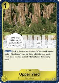 Upper Yard (Jolly Roger Foil) - Premium Booster -The Best- - One Piece Card Game card