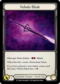 Nebula Blade - Historic Pack 1 Blitz Deck: Viserai - Flesh and Blood TCG card