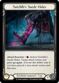 Sutcliffe's Suede Hides - Historic Pack 1 Blitz Deck: Viserai - Flesh and Blood TCG card