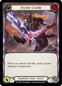 Arcanic Crackle (Red) - Historic Pack 1 Blitz Deck: Viserai - Flesh and Blood TCG card