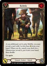 Belittle (Red) - Historic Pack 1 Blitz Deck: Viserai - Flesh and Blood TCG card