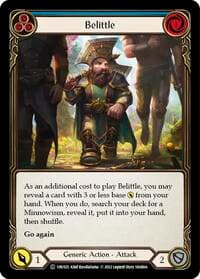 Belittle (Blue) - Historic Pack 1 Blitz Deck: Viserai - Flesh and Blood TCG card