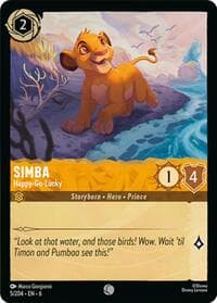 Simba - Happy-Go-Lucky - Azurite Sea - Disney Lorcana card