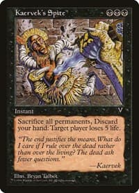 Kaervek's Spite - Visions - Magic: The Gathering card