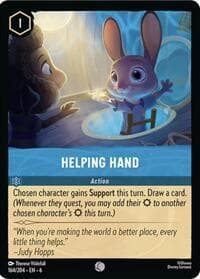 Helping Hand - Azurite Sea - Disney Lorcana card