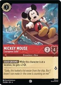 Mickey Mouse - Courageous Sailor - Azurite Sea - Disney Lorcana card