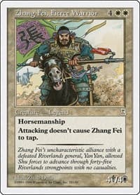 Zhang Fei, Fierce Warrior - Portal Three Kingdoms - Magic: The Gathering card