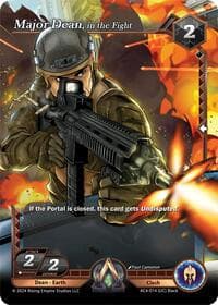 Major Dean, in the Fight - Genesis Returns - Alpha Clash card