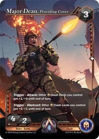 Major Dean, Providing Cover - Genesis Returns - Alpha Clash card