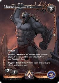 Morac, Gruesome Brute - Genesis Returns - Alpha Clash card
