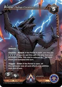 Rizlac, Savage Creature - Genesis Returns - Alpha Clash card