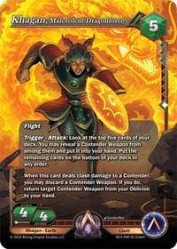 Khagan, Malevolent Dragonforce - Genesis Returns - Alpha Clash card